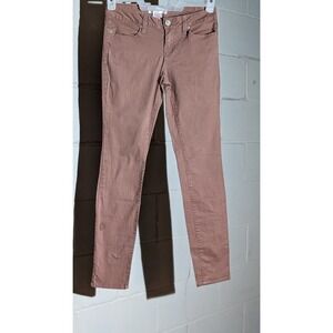 No Boundaries Juniors Dusty Pink Colored Denim Skinny Jeans Mid Rise Pants 5